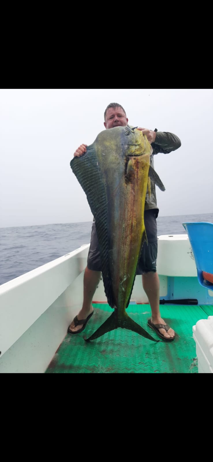 Man with huge mahi-mahi